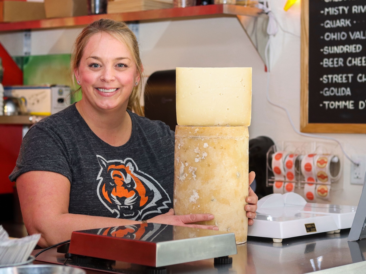 Andrea Siefring-Robbins '97 and Urban Stead Cheese Company in Cincinnati are ready for the Bengals Super Bowl