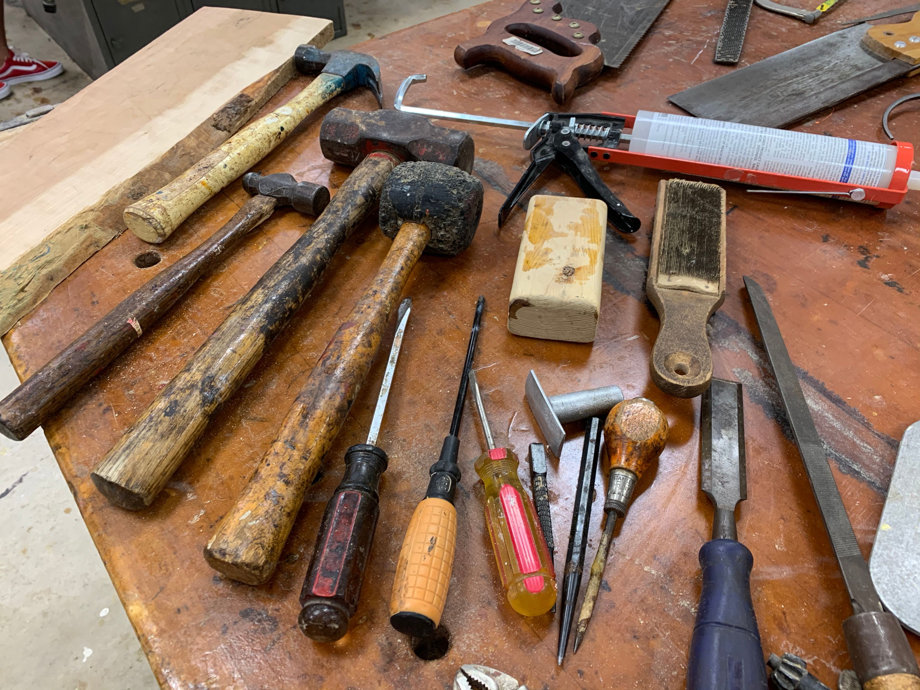 Various woodworking tools