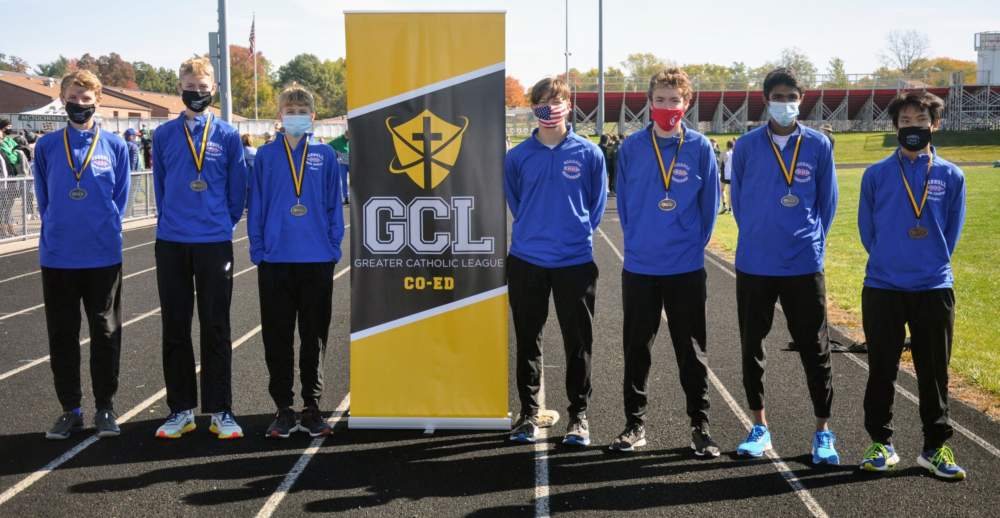 Carroll High School Boys' Cross Country 2020 GCL Champions